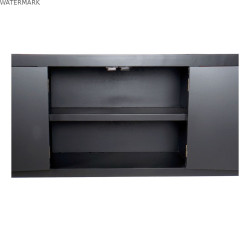 Meubles de télévision DKD Home Decor Noir Multicouleur Bois Sapin Bois MDF 130 x 24 x 51 cm