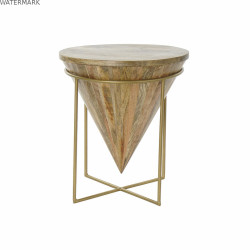 Table d'appoint DKD Home Decor Métal Bois de manguier (40 x 40 x 45 cm)