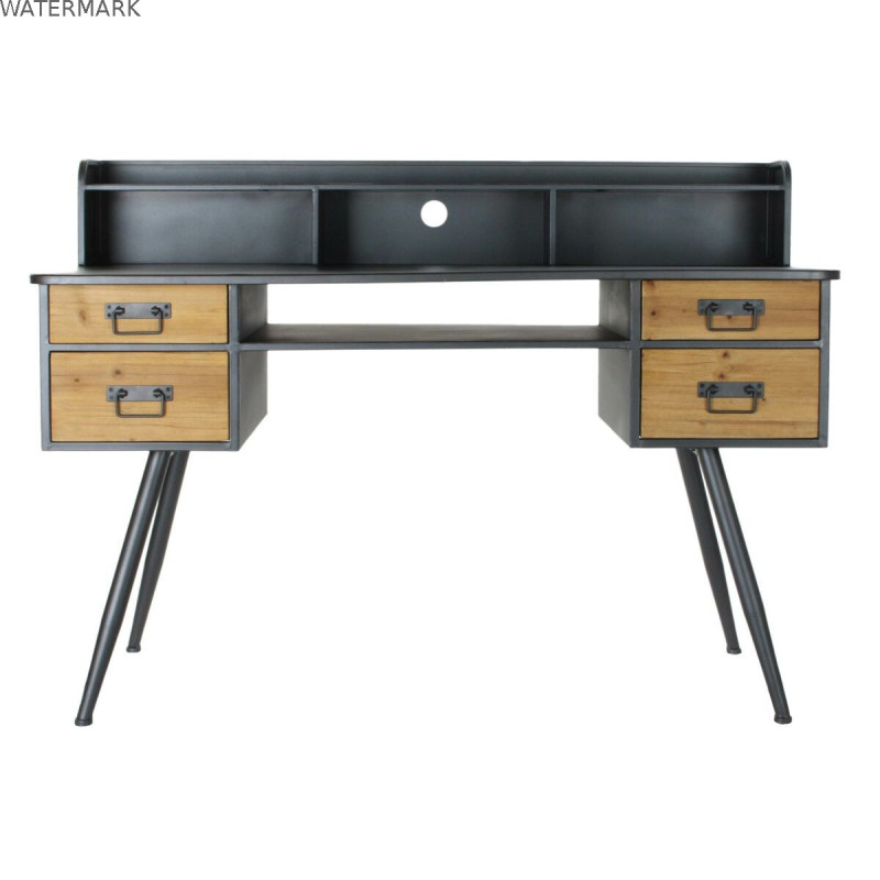 Bureau DKD Home Decor Métal Sapin (135 x 60 x 95 cm)