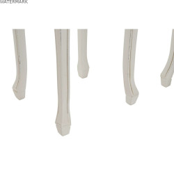 Jeu de 2 tables DKD Home Decor Blanc Marron 35 x 35 x 80 cm