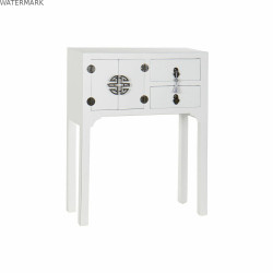Meuble d'Entrée DKD Home Decor Blanc Argenté 63 x 26 x 83 cm