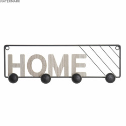 Portemanteau DKD Home Decor Fer Bois MDF Loft (45 x 5 x 14 cm)