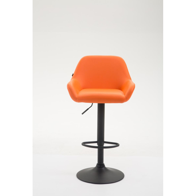 Tabouret de bar Braga en cuir artificiel B orange