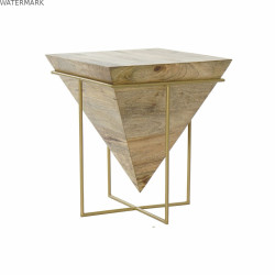 Table d'appoint DKD Home Decor Métal Bois de manguier (40 x 40 x 45 cm)