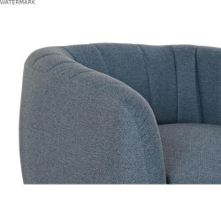 Fauteuil DKD Home Decor Bleu Doré Mousse Bois Métal Plastique 81 x 75 x 73 cm
