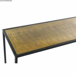 Meuble d'Entrée DKD Home Decor Noir Doré 110 x 25 x 84 cm