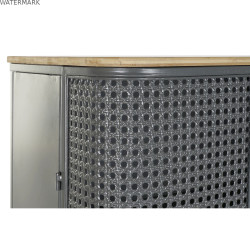 Étagère DKD Home Decor Naturel Gris Métal Bois 2 Etagères (79 x 39 x 133 cm)