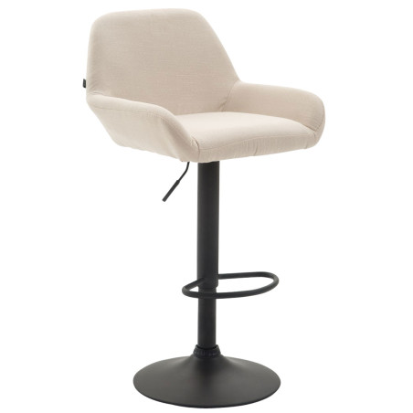 Tabouret de bar Braga, tissu B crème