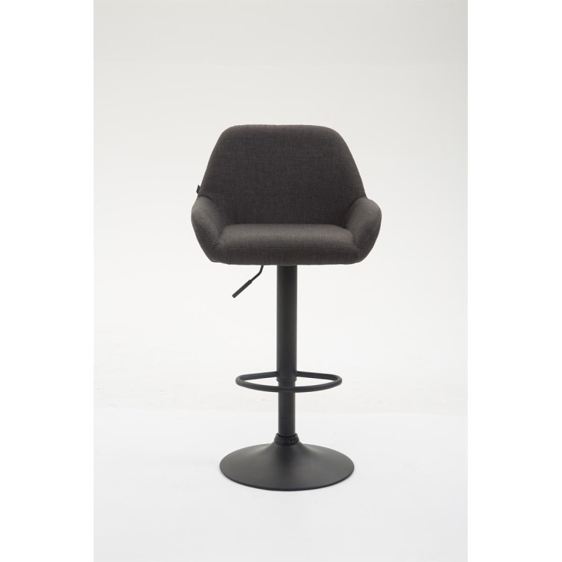 Tabouret de bar Braga tissu B gris foncé