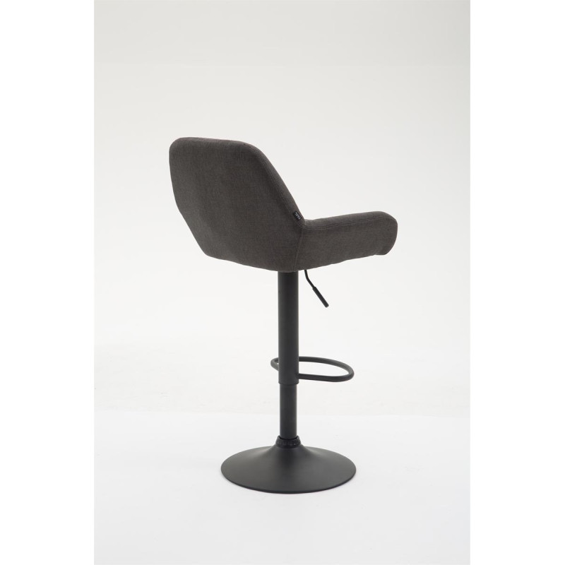 Tabouret de bar Braga, tissu B gris foncé