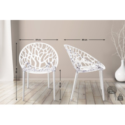 Chaise empilable transparente CRYSTAL