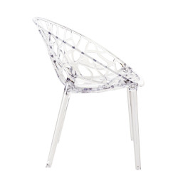 Chaise empilable transparente CRYSTAL
