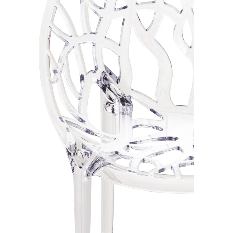 Chaise empilable transparente CRYSTAL
