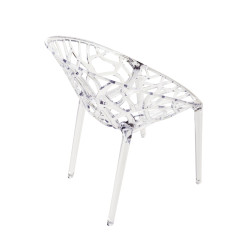 Chaise empilable transparente CRYSTAL