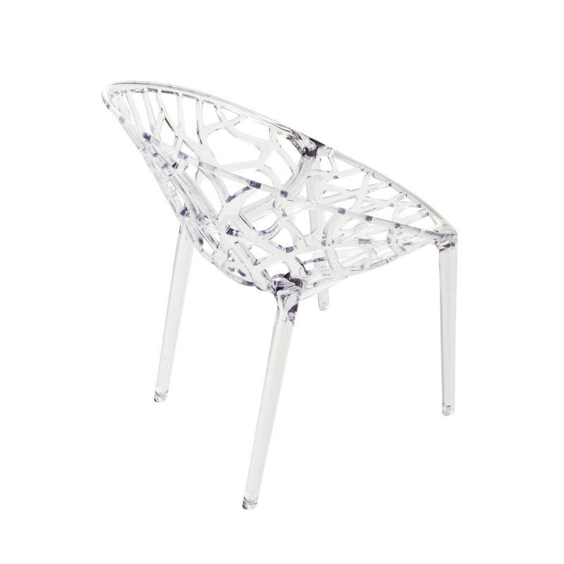 Chaise empilable transparente CRYSTAL