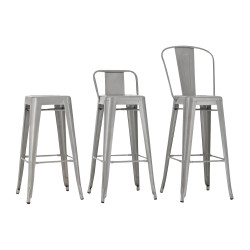 Tabouret de bar Aiden blanc