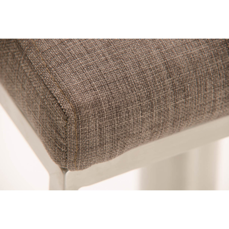 Tabouret de bar Panama E tissu gris