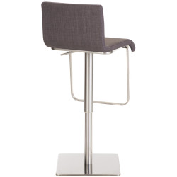 Tabouret de bar Limon E FABRIC gris