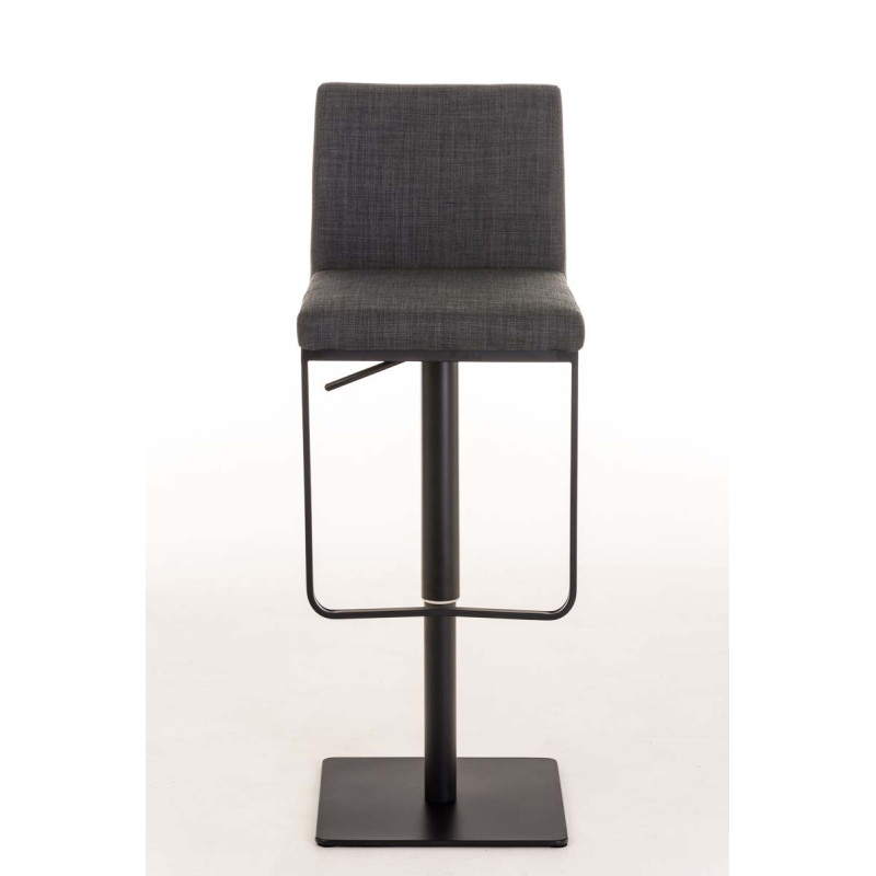 Tabouret de bar Panama B en tissu gris foncé