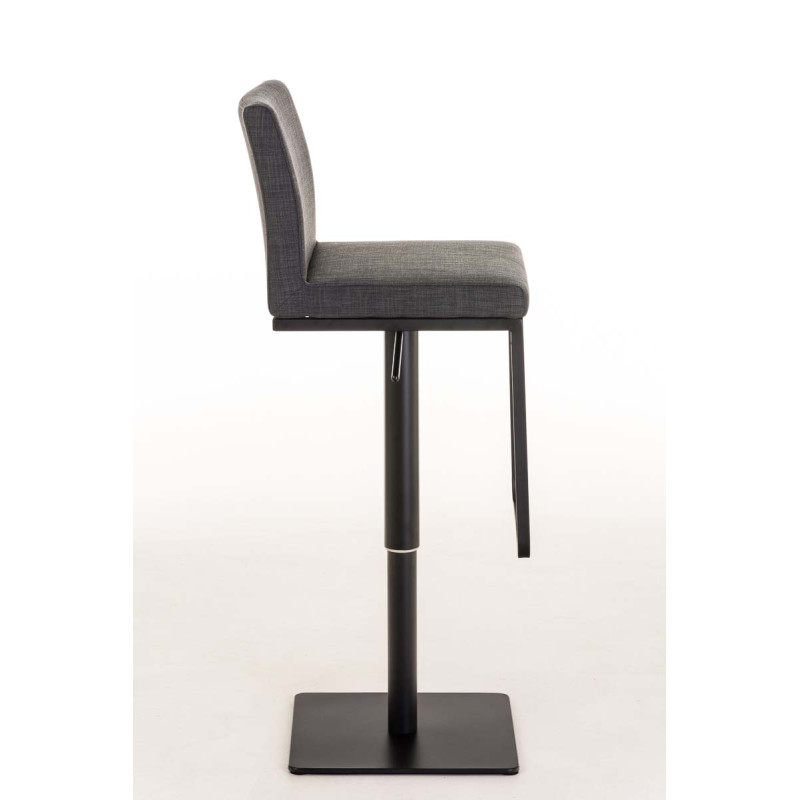 Tabouret de bar Panama B en tissu gris foncé