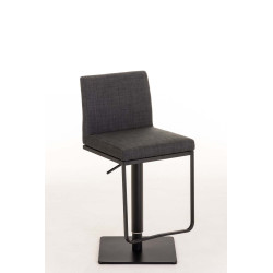 Tabouret de bar Panama B en tissu gris foncé