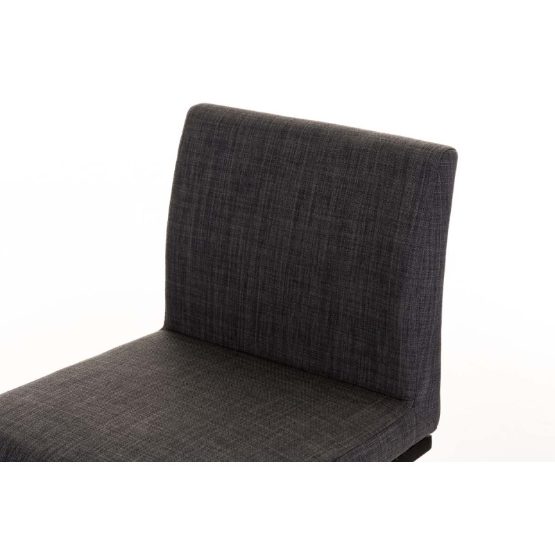 Tabouret de bar Panama B en tissu gris foncé