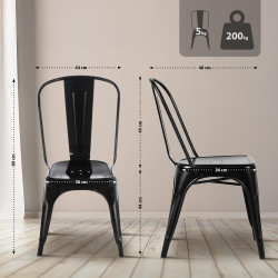 Chaise Benedikt noire