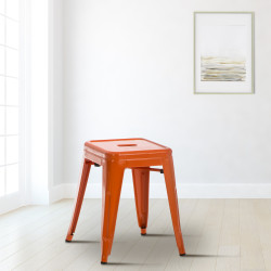 Tabouret orange Armin