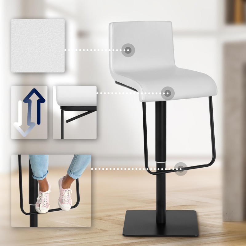 Tabouret de bar Limon B blanc