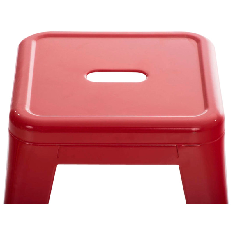 Ensemble de 4 tabourets Armin rouges