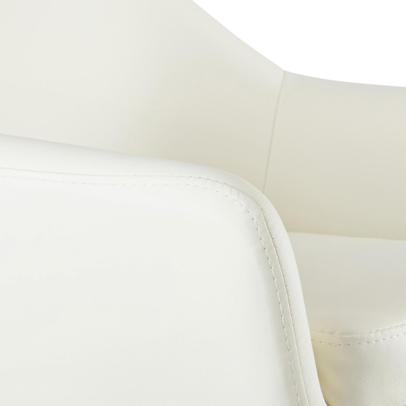 Sgabello Grant in pelle sintetica crema