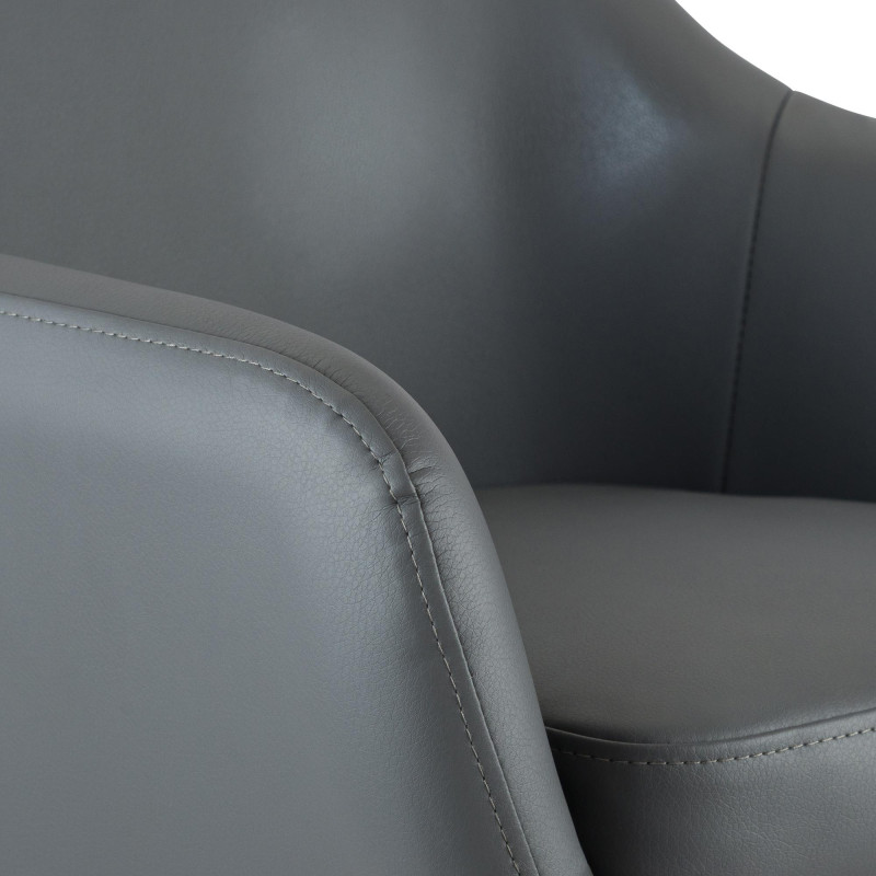 Taburete de Bar Grant Cuero Sintйtico Gris