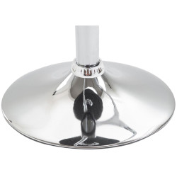 Tabouret de bar Lazio similicuir chrome noir