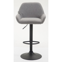 Tabouret de bar Braga tissu B gris