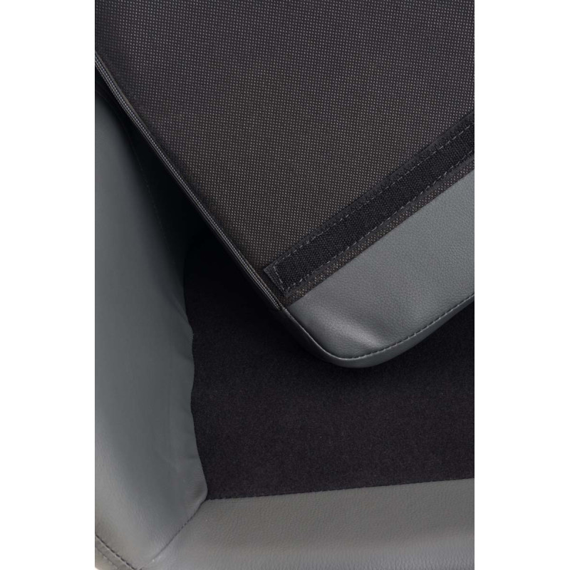 Tabouret de bar Grant simili cuir gris