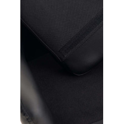 Tabouret de bar Grant simili cuir noir
