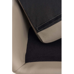 Tabouret de bar Grant simili cuir taupe