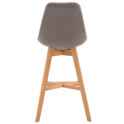 Tabouret de bar Cannes tissu Natura taupe