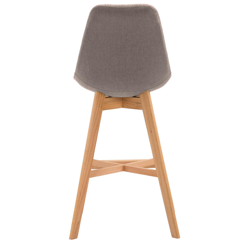 Tabouret de bar Cannes tissu Natura taupe