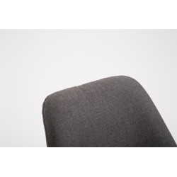 Sgabello METZ in tessuto grigio scuro,natura