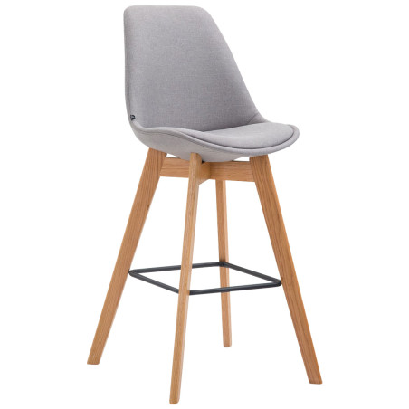 Tabouret de bar Metz tissu Natura gris