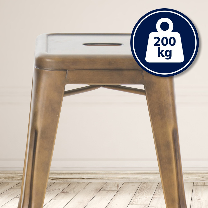 Tabouret doré Armin