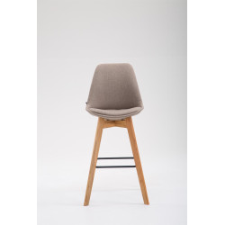 Tabouret de bar Metz tissu Natura taupe