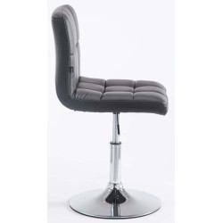Lot de 2 chaises longues Palma V2 simili cuir noir