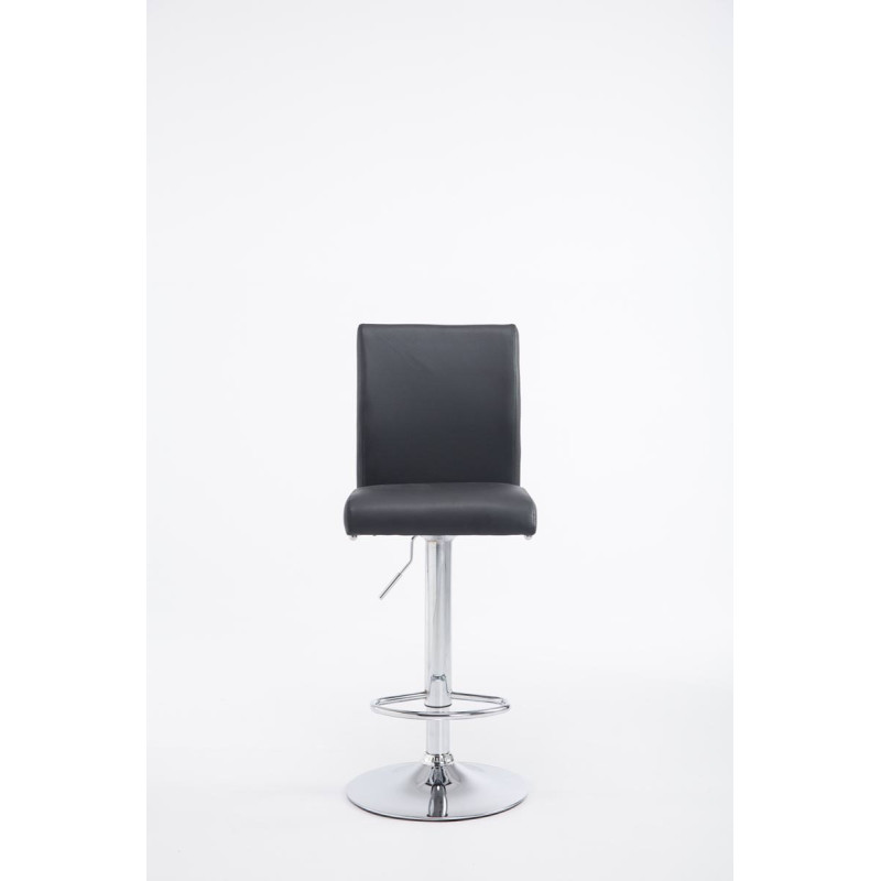 Lot de 2 tabourets de bar Cologne simili cuir chromé noir