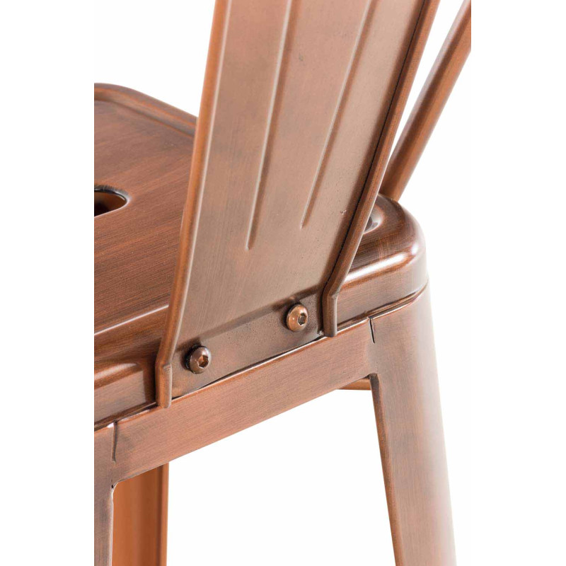 Taburete Industrial Aiden Cobre