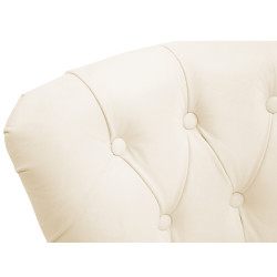 Taburete de bar Lakewood Cuero aъtentico Crema