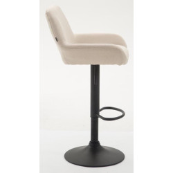 Tabouret de bar Braga tissu B crème
