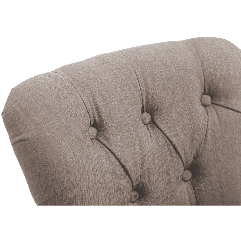 Taburete Lakewood en Tela & Madera clara Gris topo