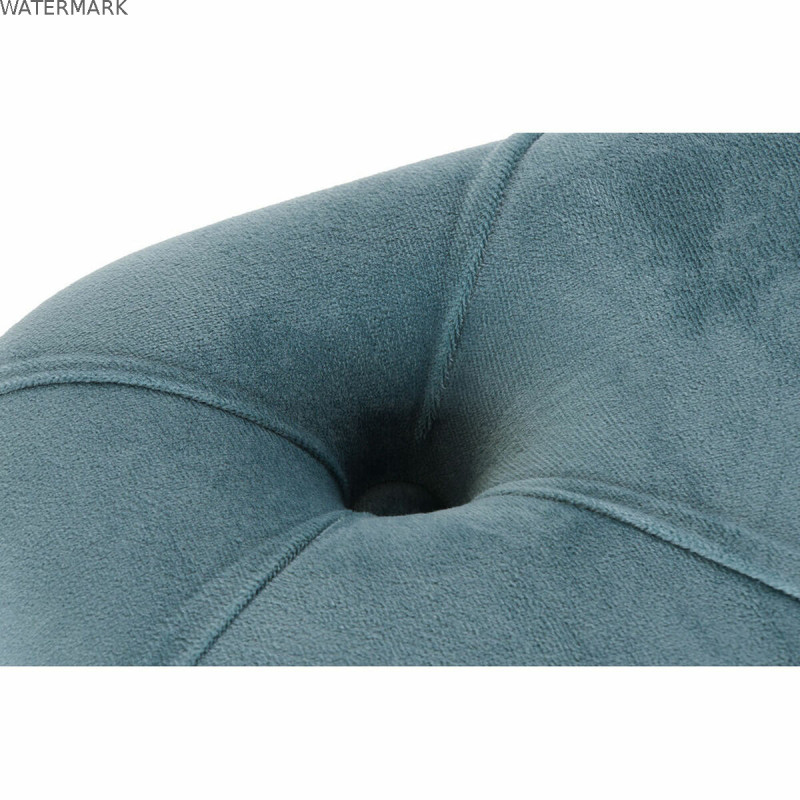 Banquette DKD Home Decor   Bleu Polyester Velours Bois MDF (88 x 53 x 48 cm)